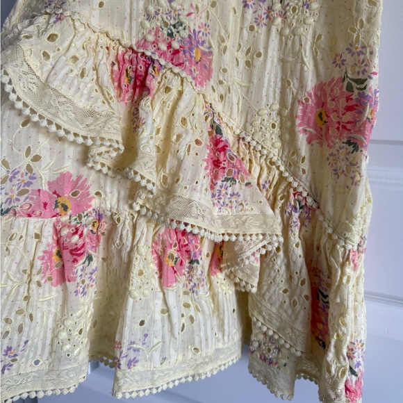 LOVESHACKFANCY Bea Cotton Eyelet Mini Dress - Picture 8 of 16